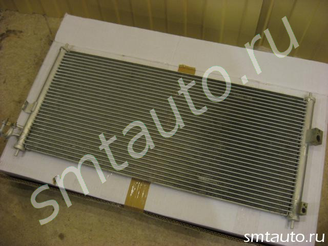 Радиатор кондиционера для Nissan Almera N16 2000-2006, OEM 92100BM400 92100BM405 92100BM407 (фото)